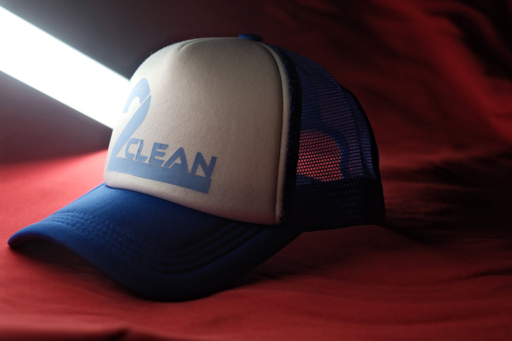 True Blue 2 Clean Trucker Hat